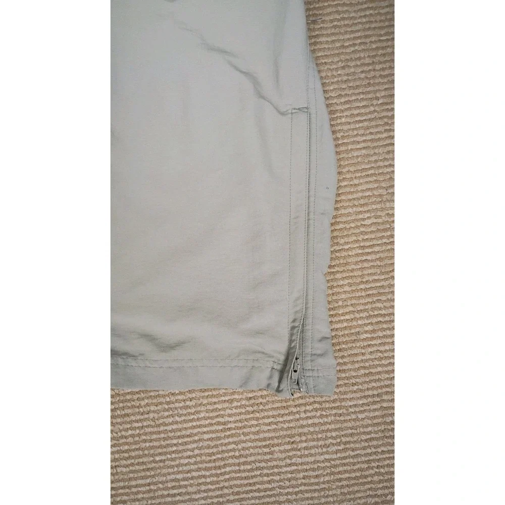 The North Face Vintage Convertible Pants Sz  34  Never Stop Exploring Tan Nylon